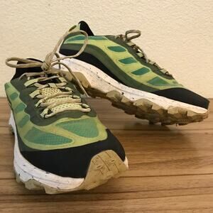 Merrell Moab Speed GTX Womens Vibram Hiking Running Shoes Mineral Green Sz 8.5